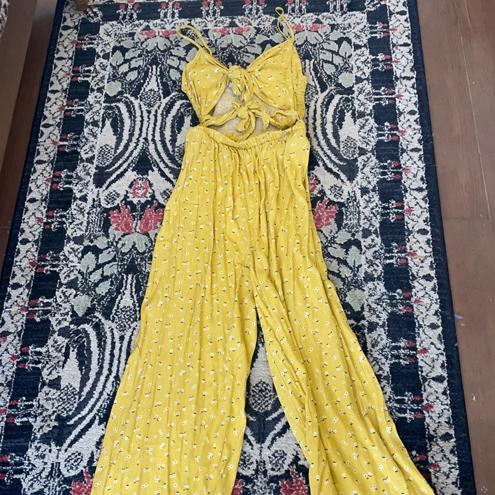 J.O.A. Floral Jumpsuit